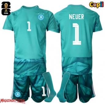 Germania Manuel Neuer #1 Portarii Echipament de Fotbal Replică Mondial 2026 Copii Acasa (+ Șorturi)